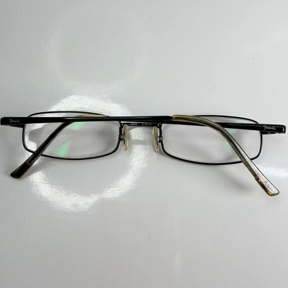 Fossil Coolidge Eyeglasses – Slim Rectangular Metal Frame – With Hard Case - Picture 6 of 15